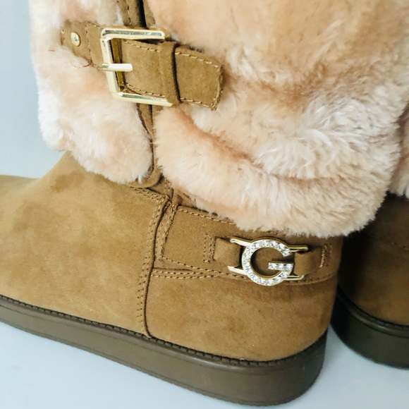 Tan Faux Fur Boots - Picture 7 of 9